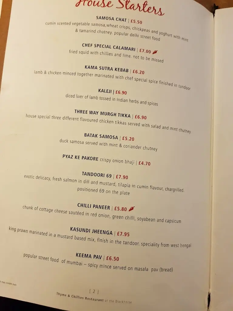 Menu_Thyme & Chillies Birdham_Birdham_image_2