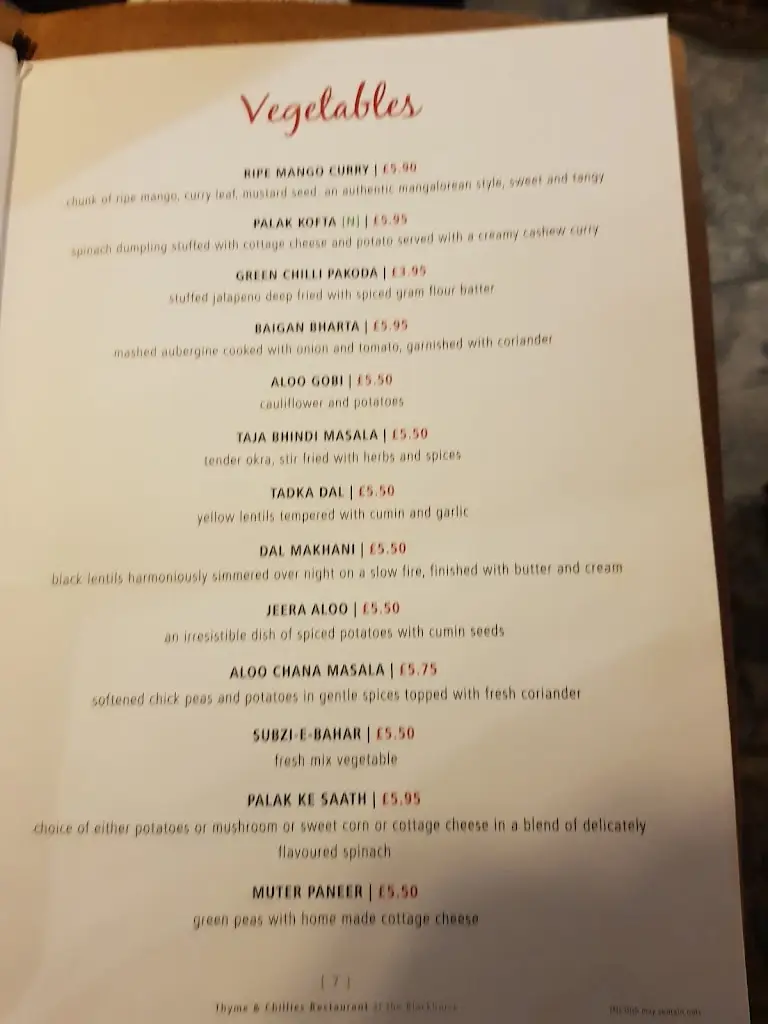 Menu_Thyme & Chillies Birdham_Birdham_image_3