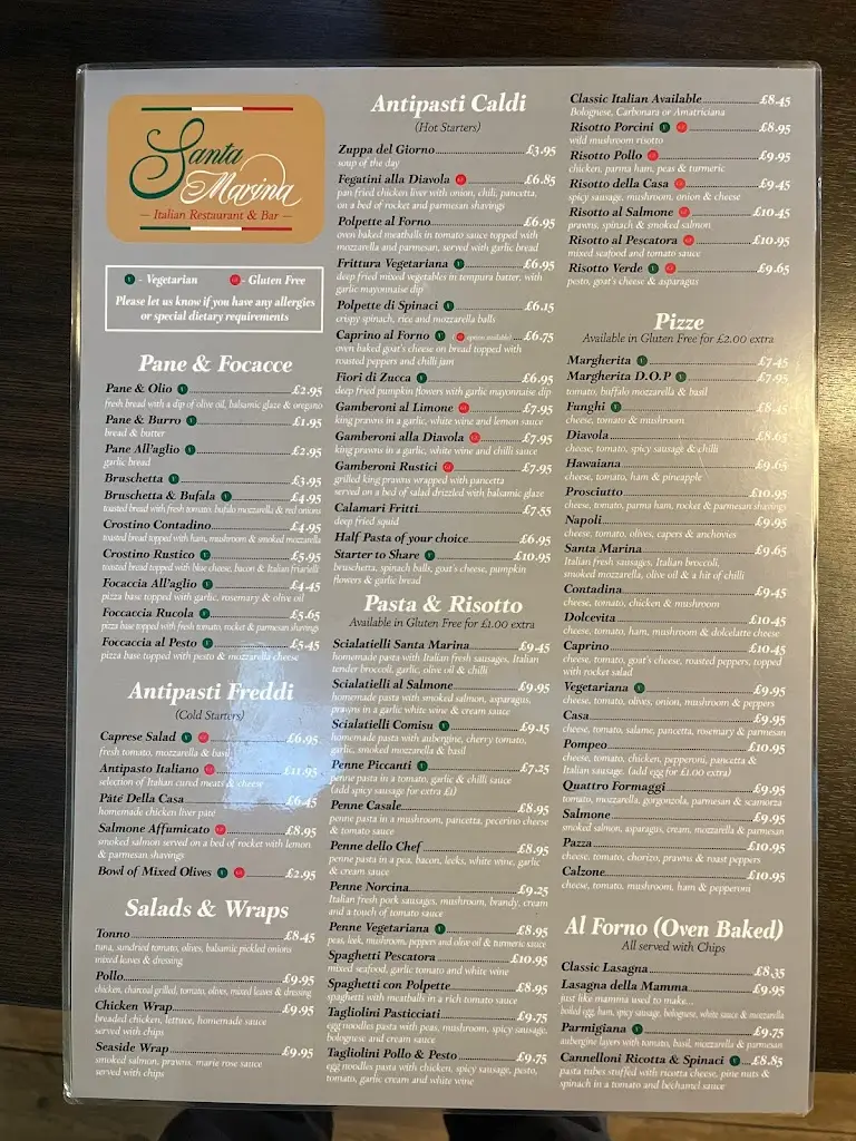 Menu_Santa Marina Restaurant & Bar_Hawick_image_3