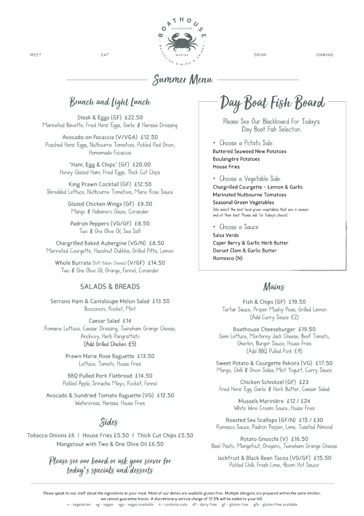 Menu_Boathouse Chichester_Birdham_image_1