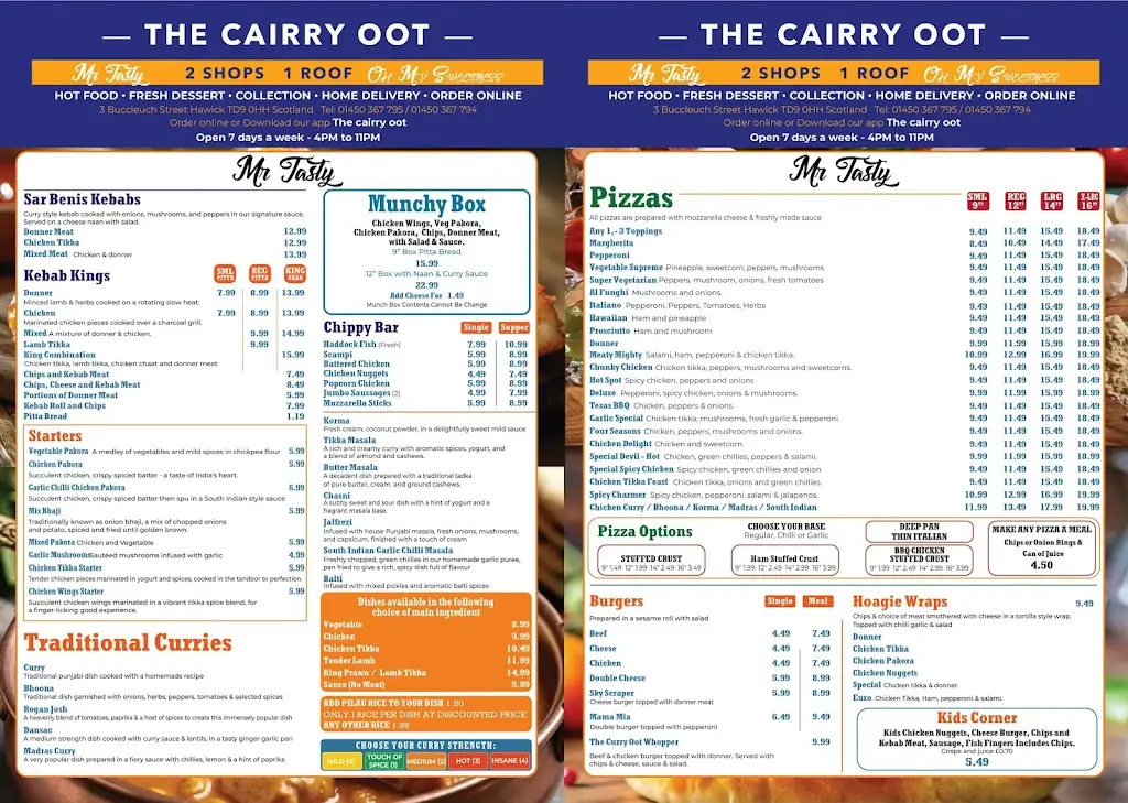 Menu_The Cairry Oot_Hawick_image_2