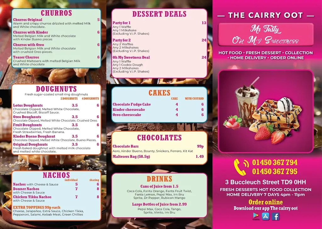 Menu_The Cairry Oot_Hawick_image_4