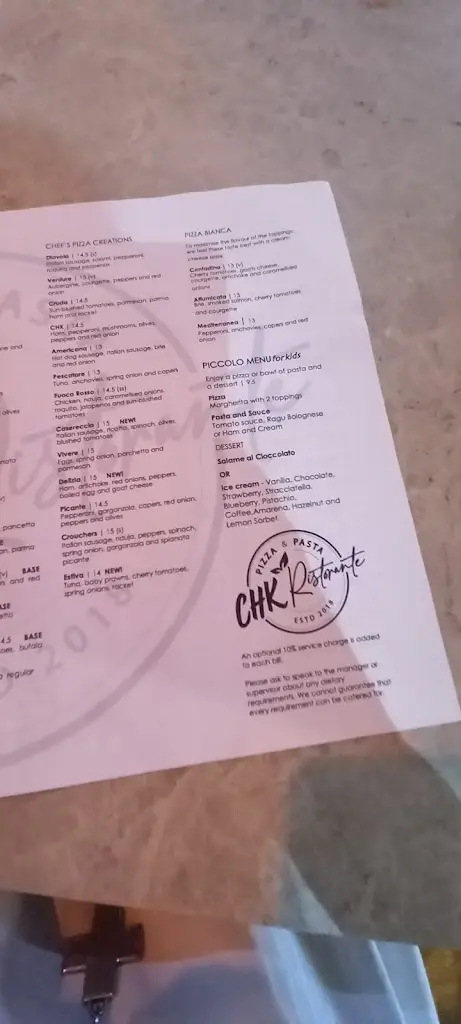 Menu_CHK Ristorante_Birdham_image_1