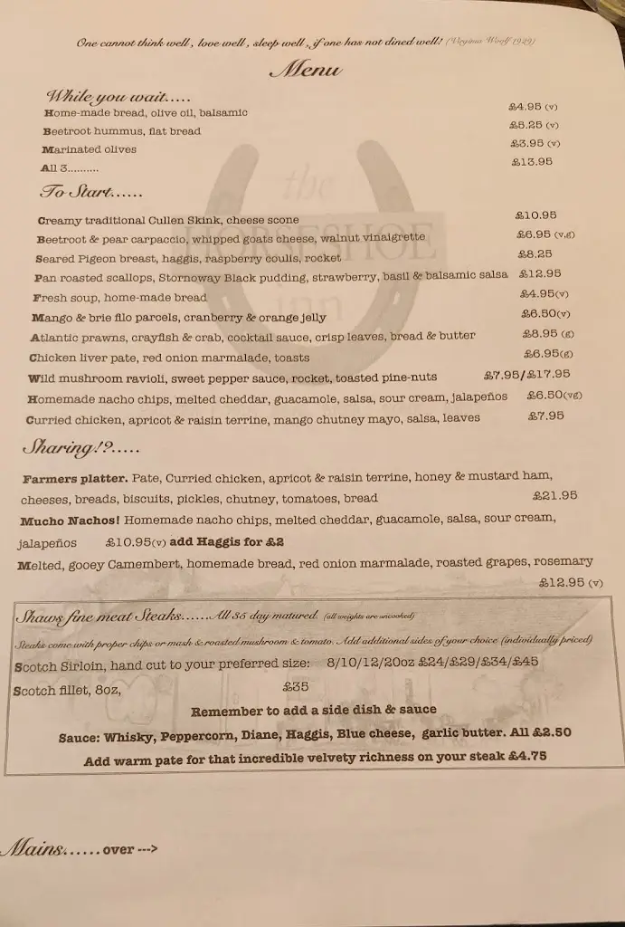 Menu_The Horseshoe Inn_Innerleithen_image_2