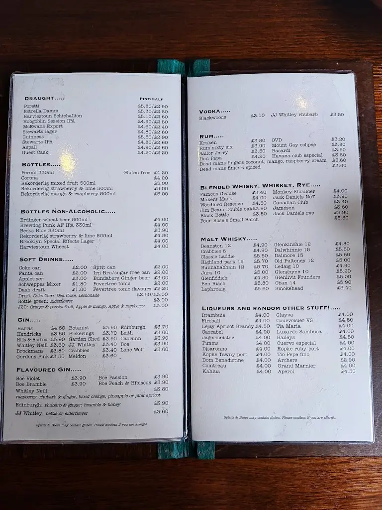 Menu_The Horseshoe Inn_Innerleithen_image_4