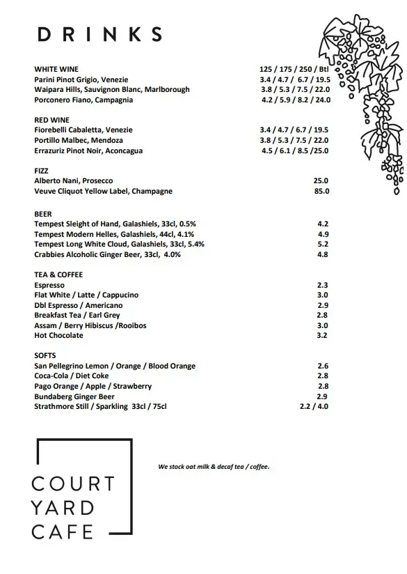 Menu_The Courtyard Cafe at Kailzie Gardens_Innerleithen_immagine_3