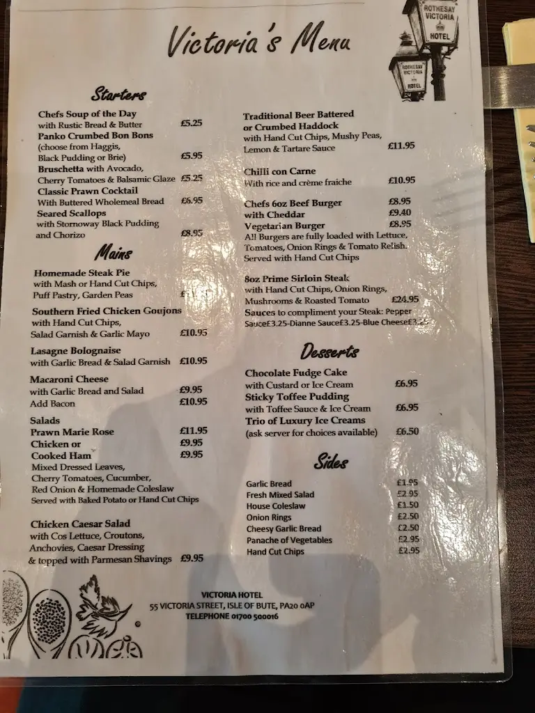 Menu_Ghillie's_Isle of Bute_imagen_1