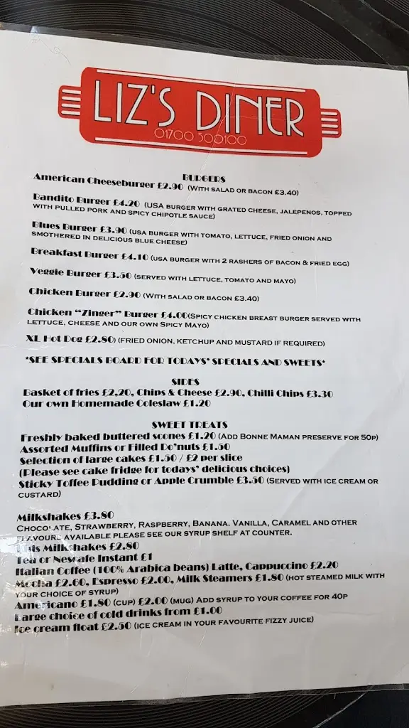 Menu_The Diner_Isle of Bute_image_3