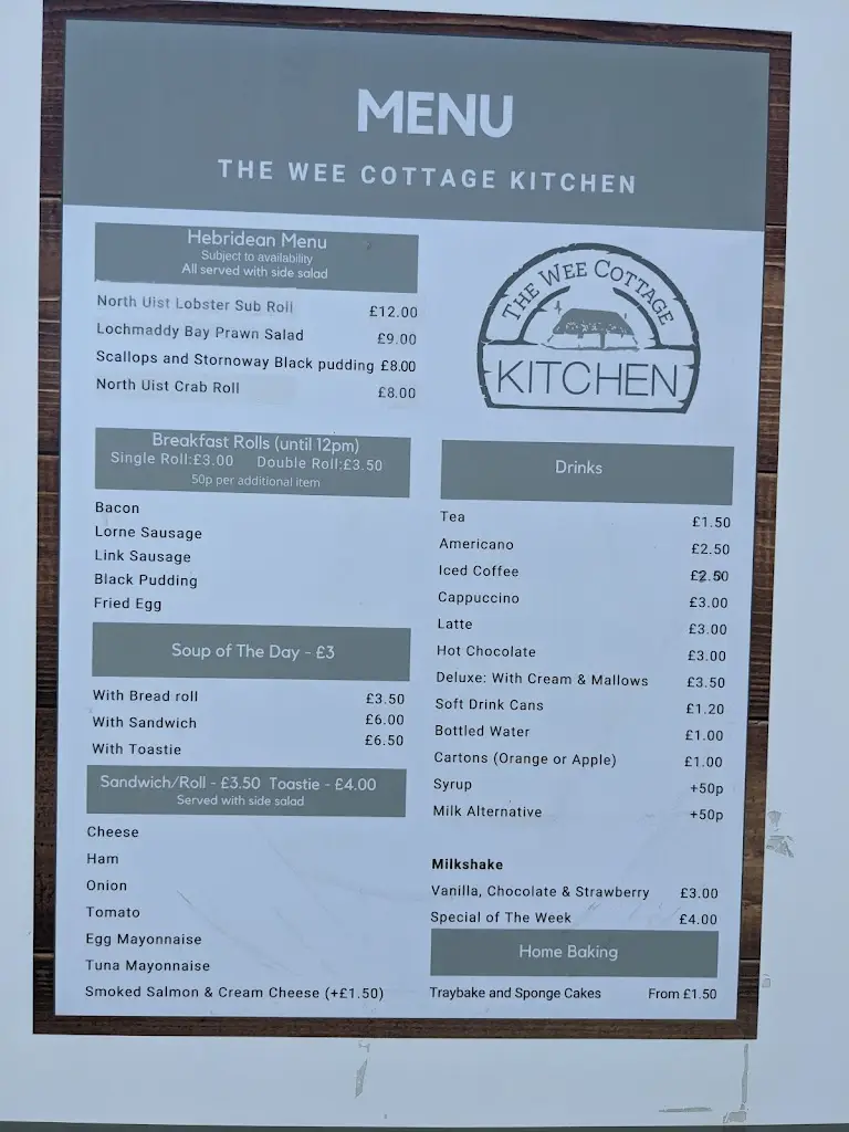 Menu_The Wee Cottage Kitchen_Isle of North Uist_image_4