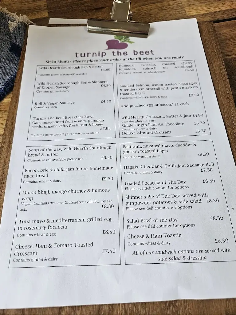 Menu_Turnip The Beet_Killearn_image_1