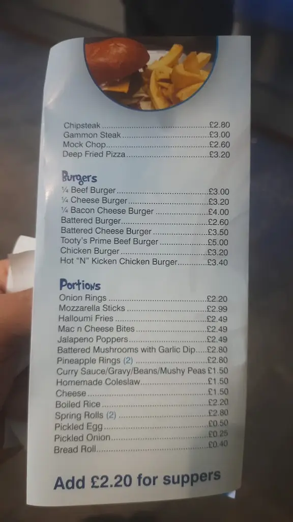 Menu_Tooty's Takeaway & Cafe_Keith_immagine_1