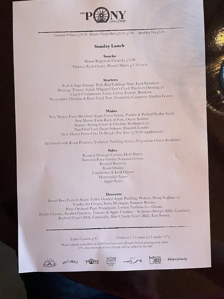 Menu_Pony Chew Valley_Bishop Sutton_image_1