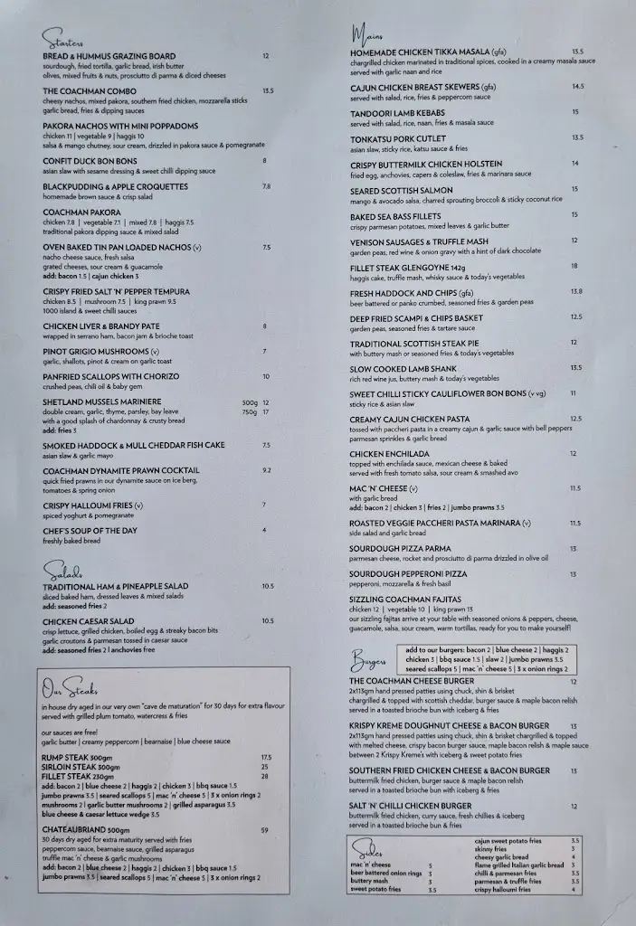 Menu_The Coachman_Kilsyth_immagine_2