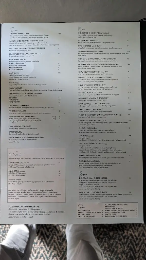 Menu_The Coachman_Kilsyth_immagine_4