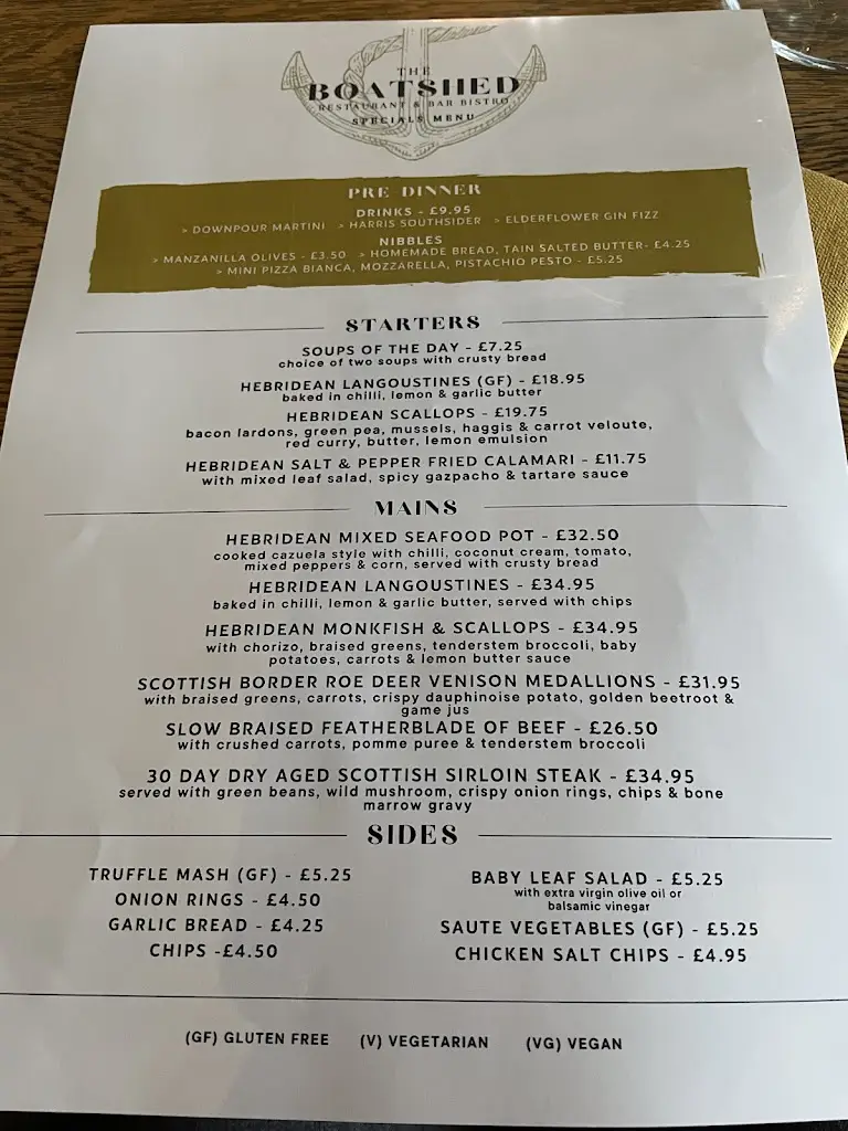 Menu_The Boatshed Restaurant_Isle of Lewis_image_1