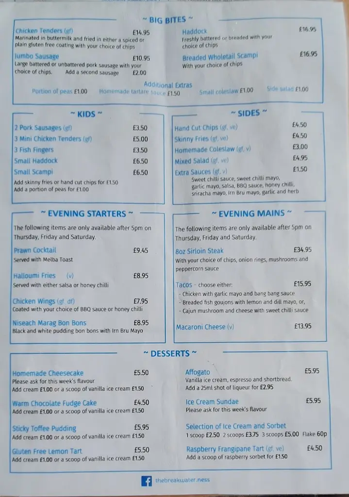 Menu_The Breakwater_Isle of Lewis_image_1