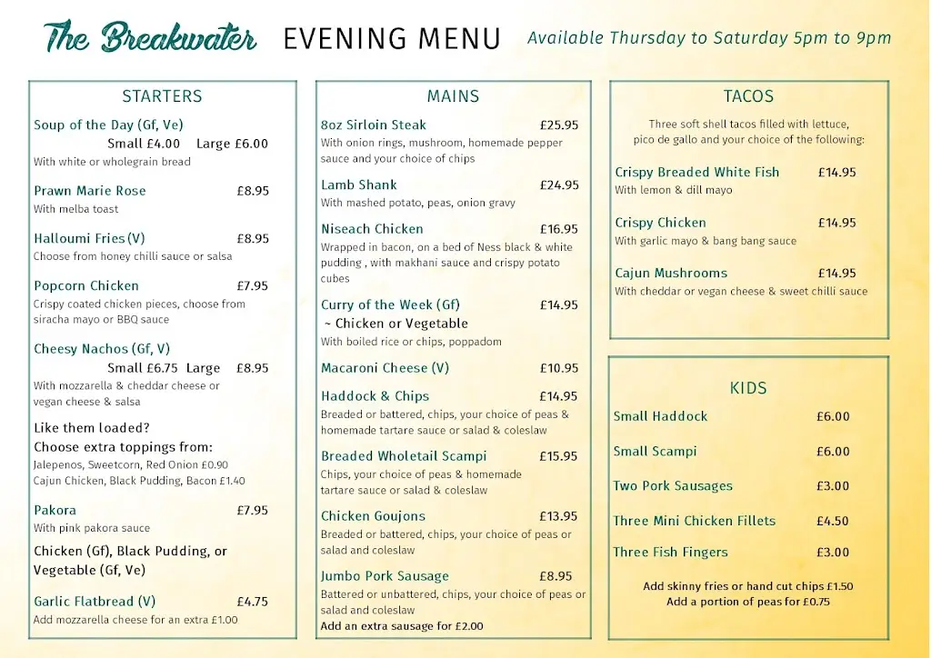 Menu_The Breakwater_Isle of Lewis_image_4