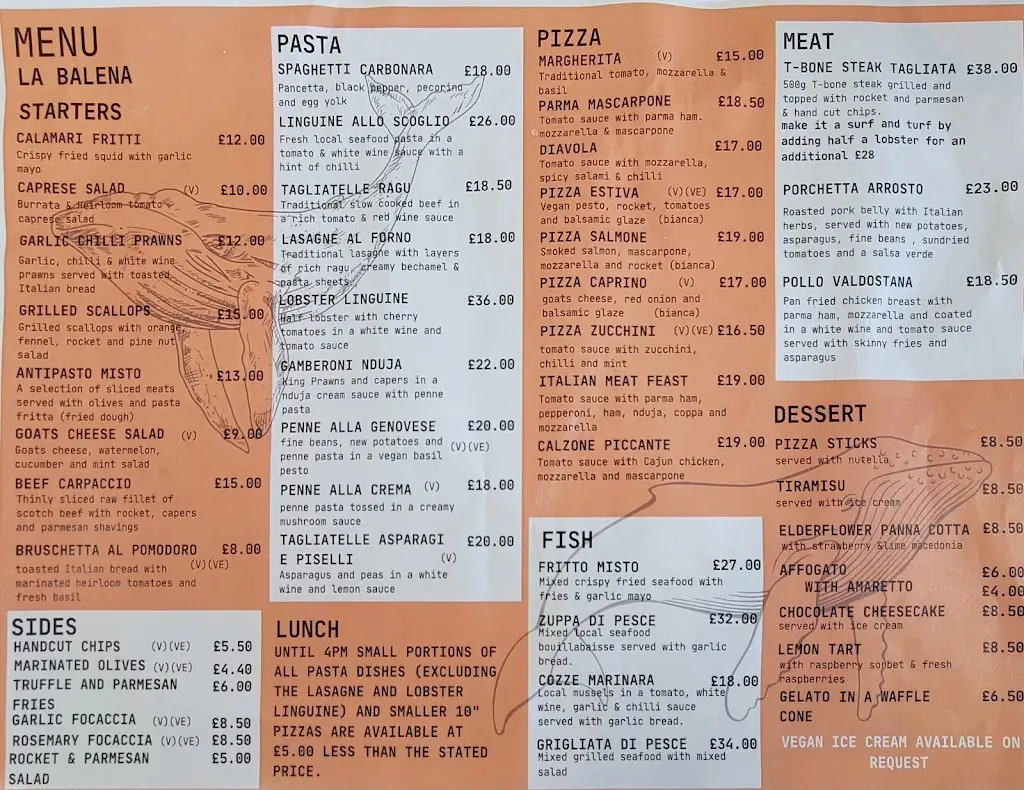 Menu_La Balena - Italian Restaurant_Isle of Lewis_image_2