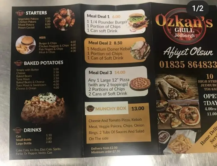 Menu_Ozkan's Grill - Jedburgh_Jedburgh_image_2