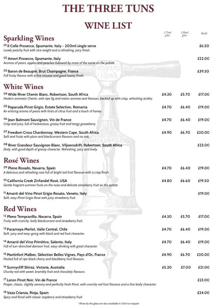 Menu_The Three Tuns Inn_Bishop's Castle_image_2