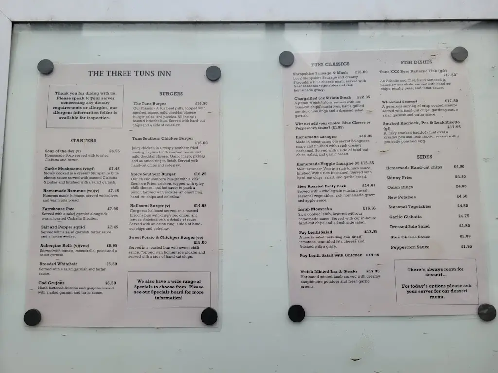 Menu_The Three Tuns Inn_Bishop's Castle_image_3