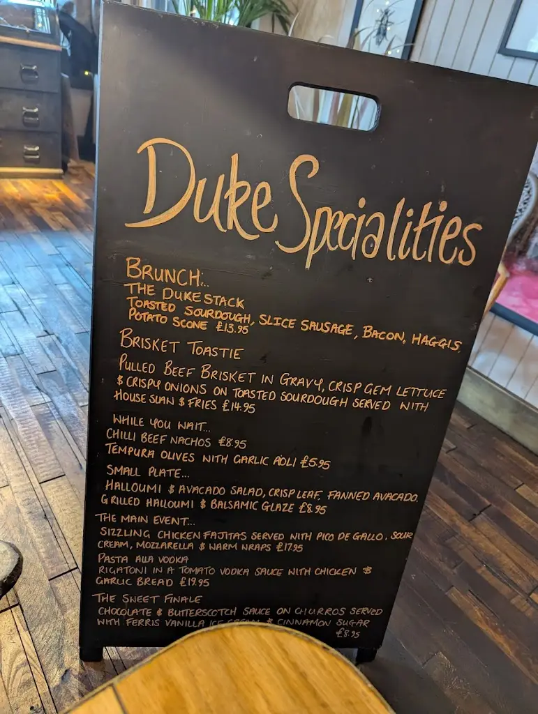 Menu_The Duke_Kilmarnock_image_1
