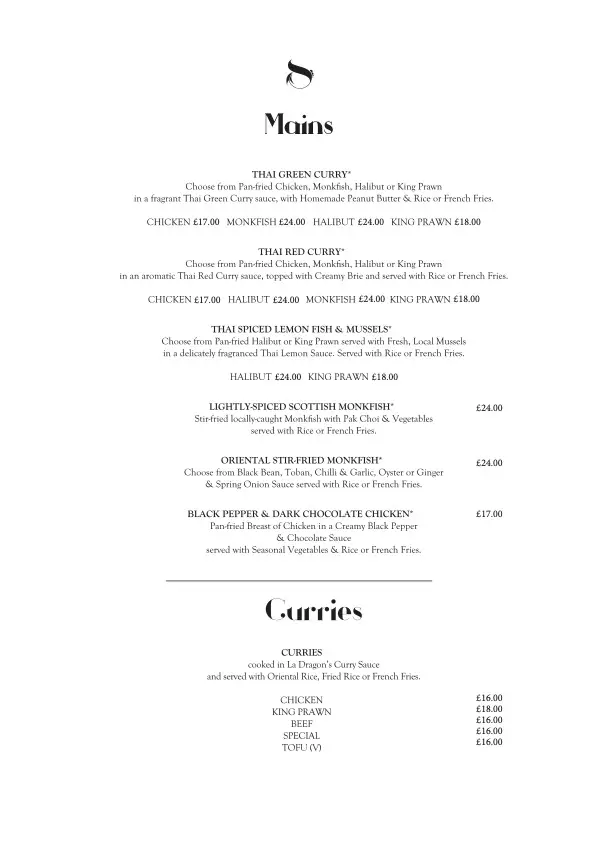 Menu_La Dragon_Kilmarnock_image_2