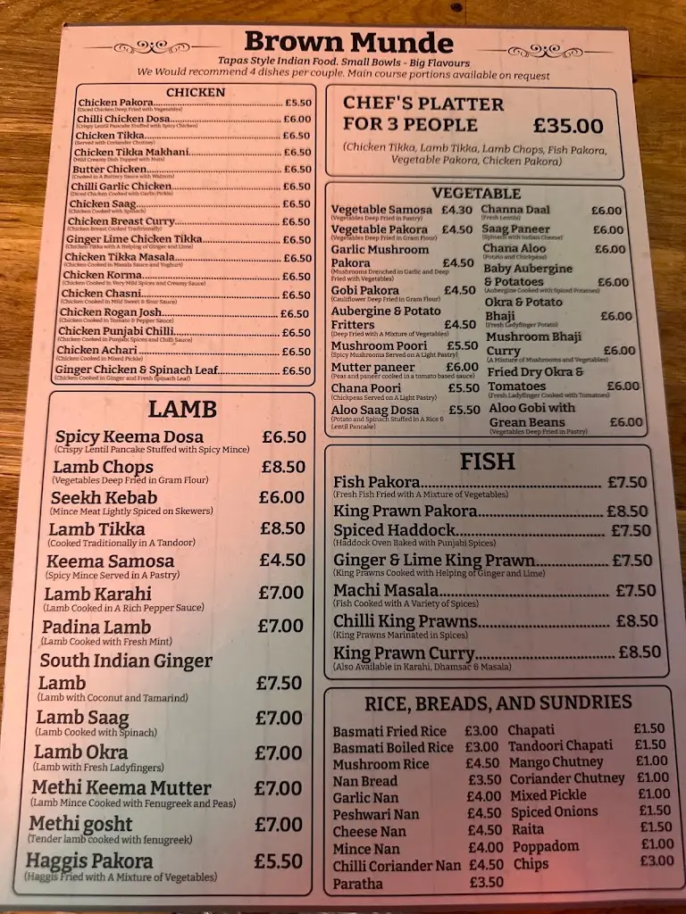 Menu_Brown Munde_Kilmarnock_image_1