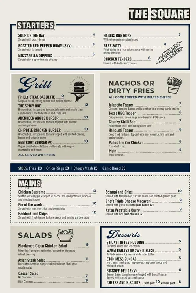 Menu_The Square Kintore_Kintore_image_1