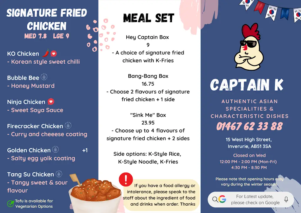 Menu_Captain K Chicken_Inverurie_imagen_1
