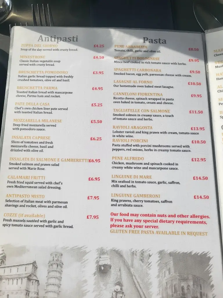 Menu_La Casa Bella_Inverurie_image_1