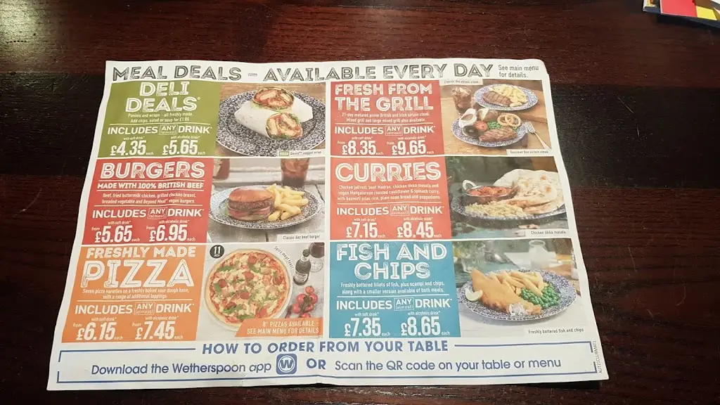 Menu_The Gordon Highlander_Inverurie_image_2