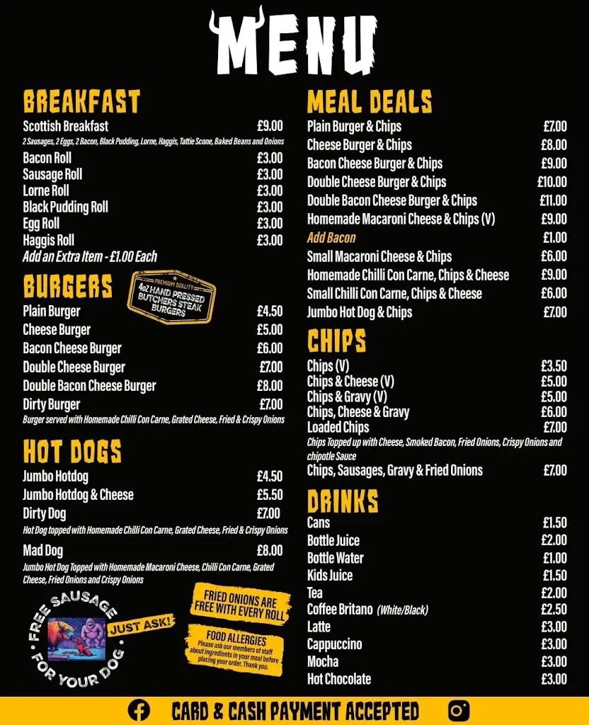 Menu_Yak & Yeti Grill_Inverurie_image_1