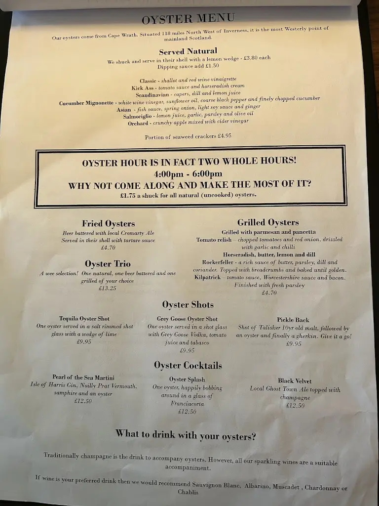 Menu_River House_Inverness_image_1