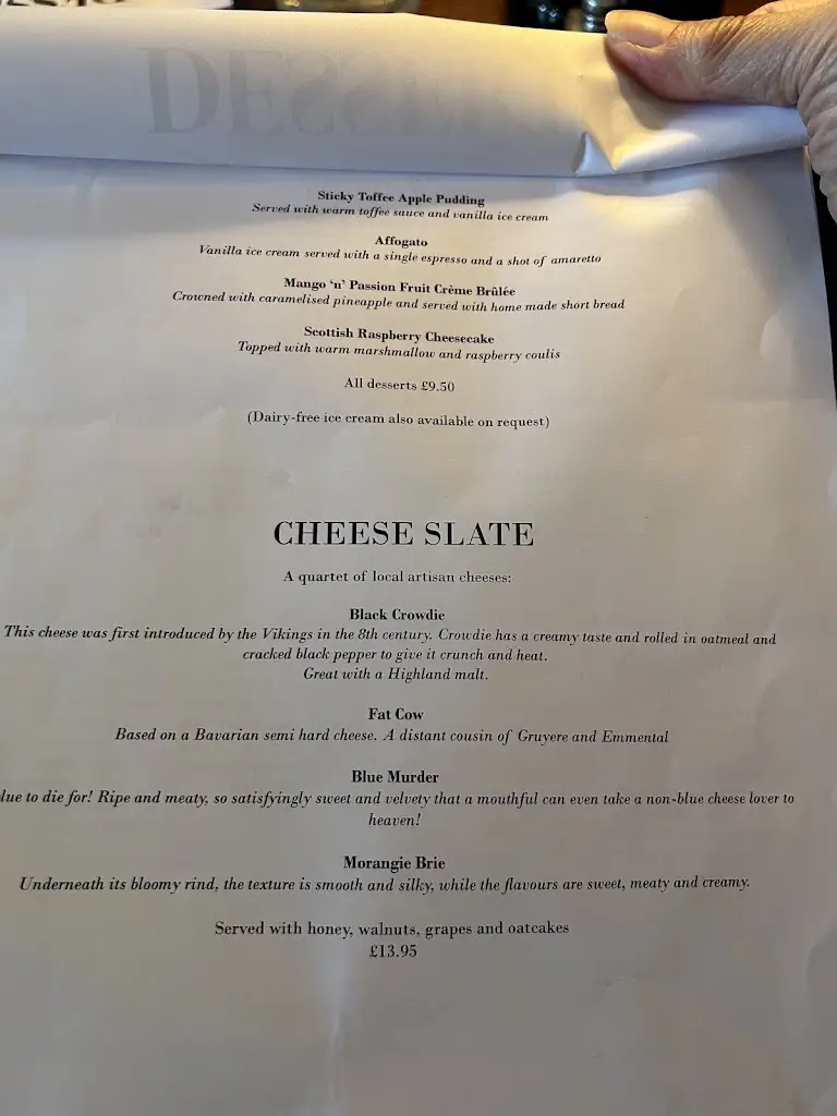 Menu_River House_Inverness_image_4