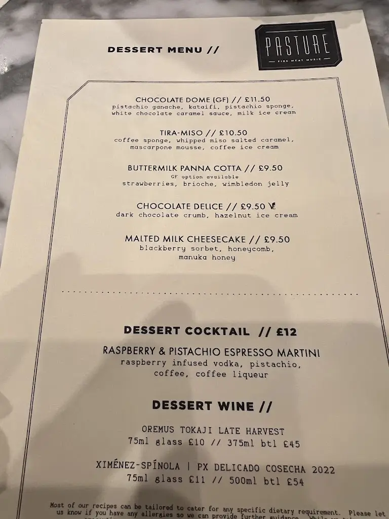 Menu_Pasture Birmingham_Birmingham_imagen_2