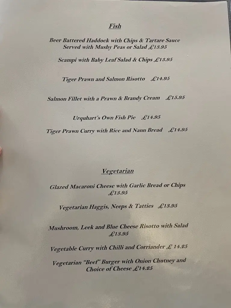 Menu_Urquhart’s Restaurant_Inverness_image_4