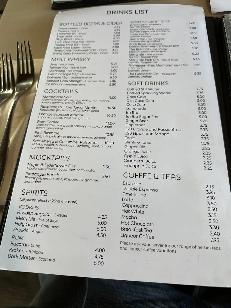 Menu_The Kitchen Restaurant_Inverness_image_3