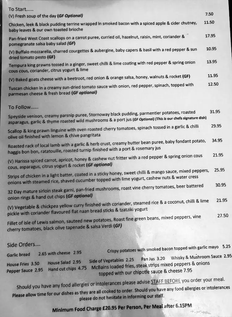 Menu_McBain’s by the River_Inverness_image_1