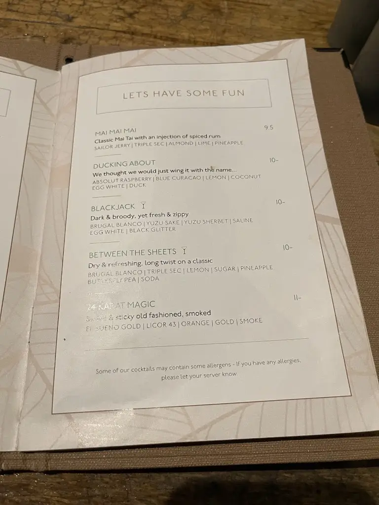 Menu_The White House_Inverness_image_3