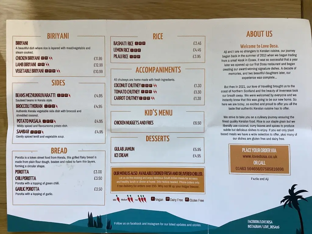 Menu_Love Dosa_Inverness_image_3