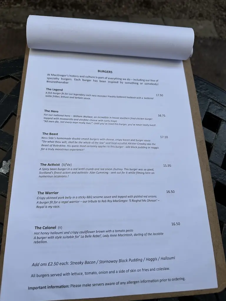 Menu_MacGregor's_Inverness_image_4