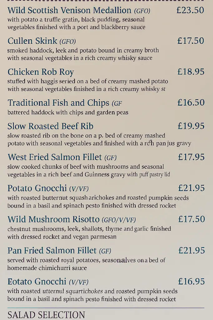 Menu_Johnny Foxes_Inverness_image_2