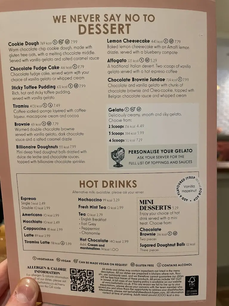 Menu_Bella Italia - Inverness_Inverness_image_1