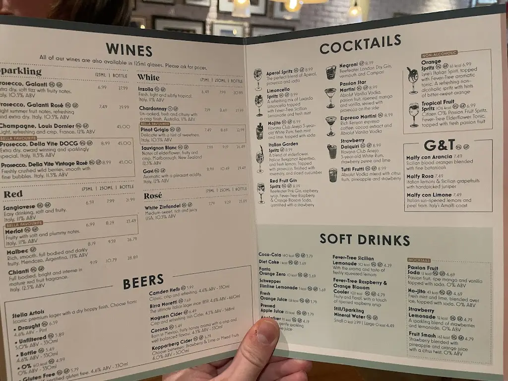 Menu_Bella Italia - Inverness_Inverness_image_3