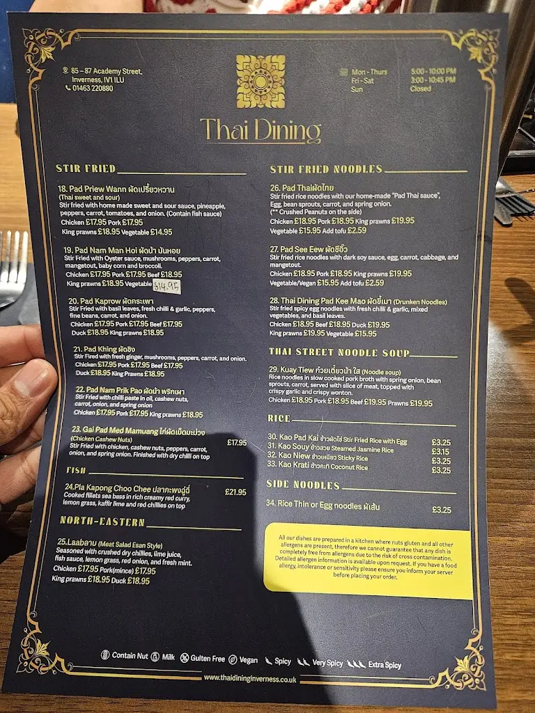 Menu_Thai Dining_Inverness_image_1