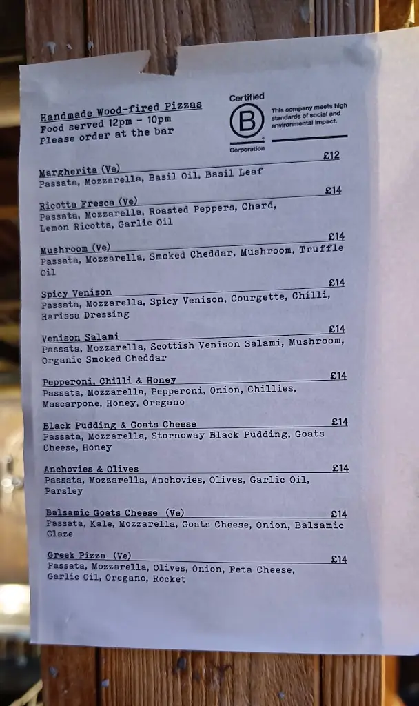 Menu_Black Isle Bar & Rooms_Inverness_image_3