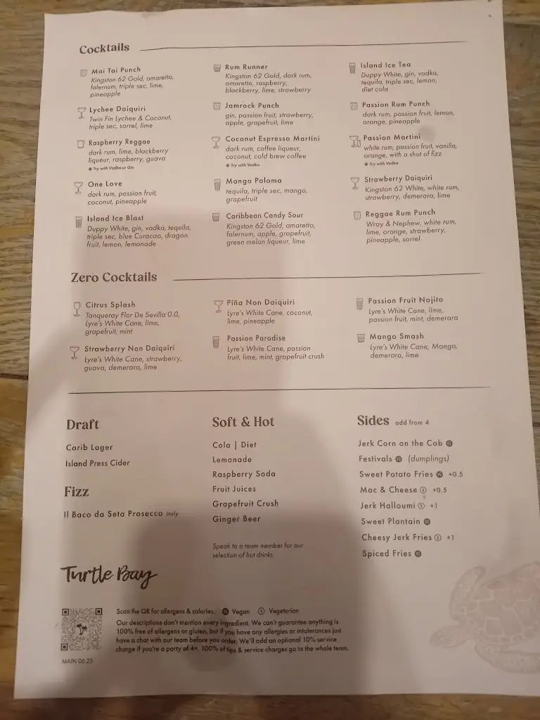 Menu_Turtle Bay Birmingham_Birmingham_immagine_1