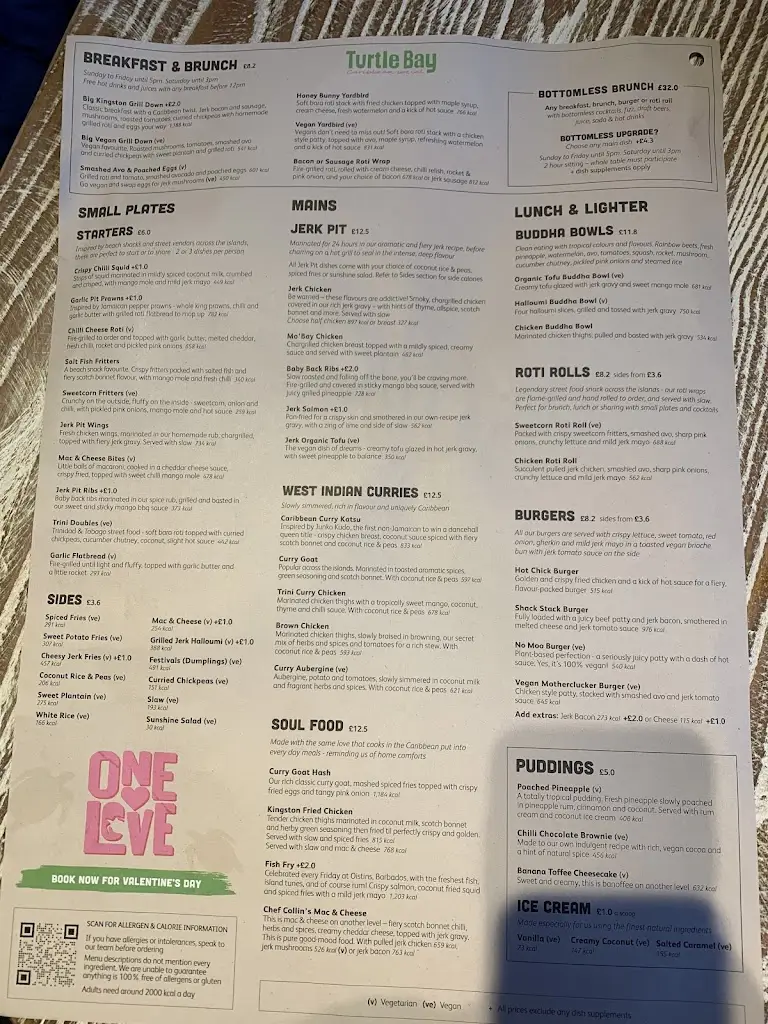 Menu_Turtle Bay Birmingham_Birmingham_immagine_2