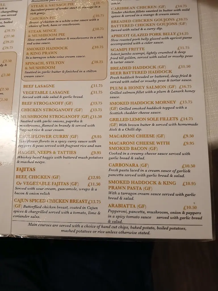 Menu_The Crown Tavern_Lanark_image_2